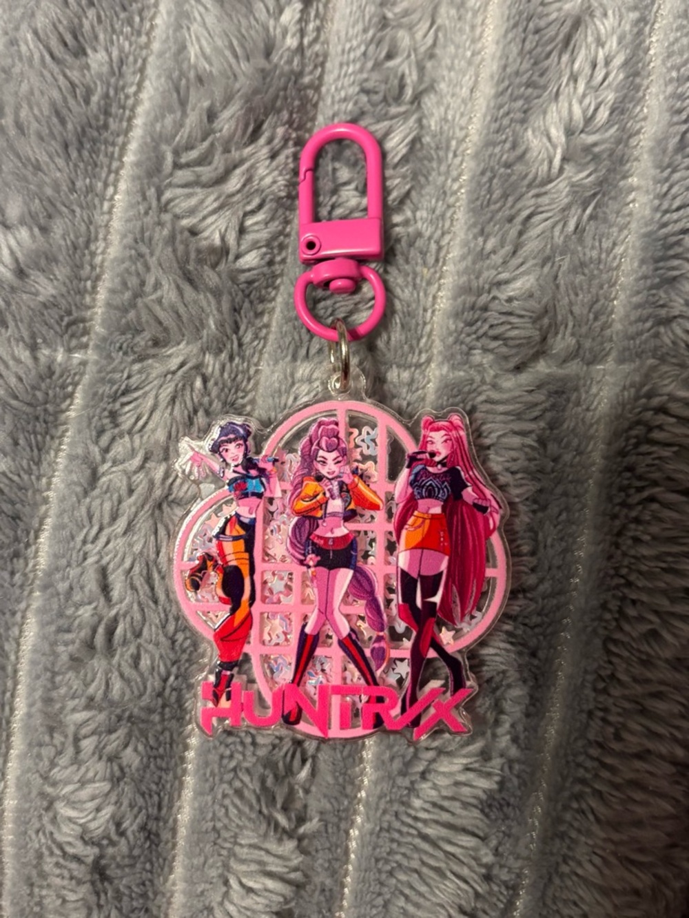 KPOP Huntrix Demon Hunters Keychain Clip-On - Kids Accessory